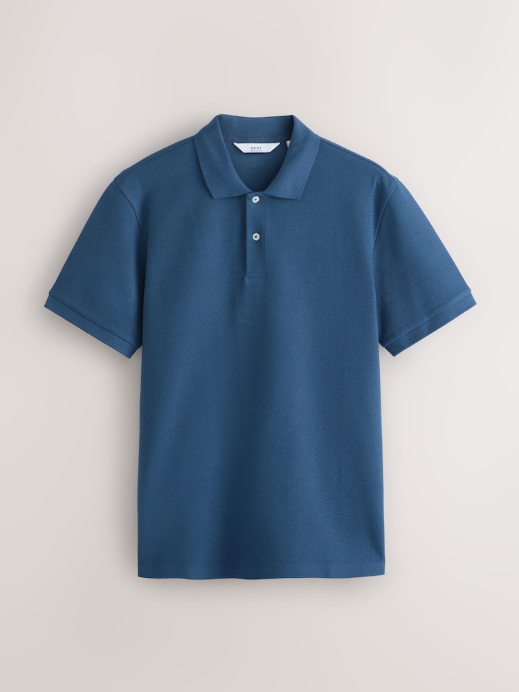 Bue/Green/Grey Polo and Shorts Co-ord Set - Image 2 of 9