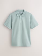 Bue/Green/Grey Polo and Shorts Co-ord Set - Image 4 of 9