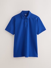 Red/Aqua/Blue Seahorse Printed Short Sleeve Jersey Polo Shirts 3 Pack - Image 4 of 6