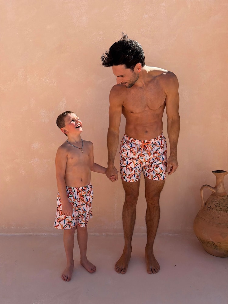 Never Fully Dressed Cream Banana Swim Shorts - Image 1 of 5