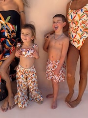 Never Fully Dressed Cream Banana Swim Shorts - Image 2 of 5