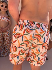 Never Fully Dressed Cream Banana Swim Shorts - Image 3 of 5