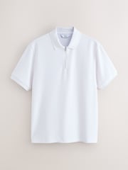 أخضر داكن - حزمة من 2 قميص بولو مخطّط بربع سحَّاب - صورة 6 من 9