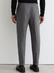 Reiss Soft Grey Cooper Wool-Blend Tapered Cuffed Trousers - Image 5 of 6