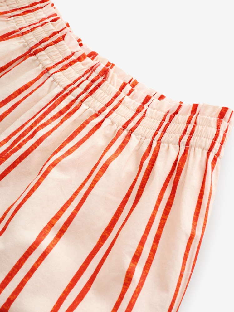 Never Fully Dressed Cream Stripe Banana 100% Cotton Top and Short Set - Image 10 of 10