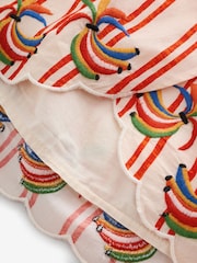Never Fully Dressed Cream Stripe Banana 100% Cotton Top and Short Set - Image 9 of 10