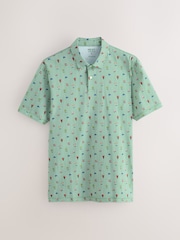 Green/Blue/White Negroni - 打印 - 短袖平纹针织 Polo 衫3件装 - 图片4 / 6