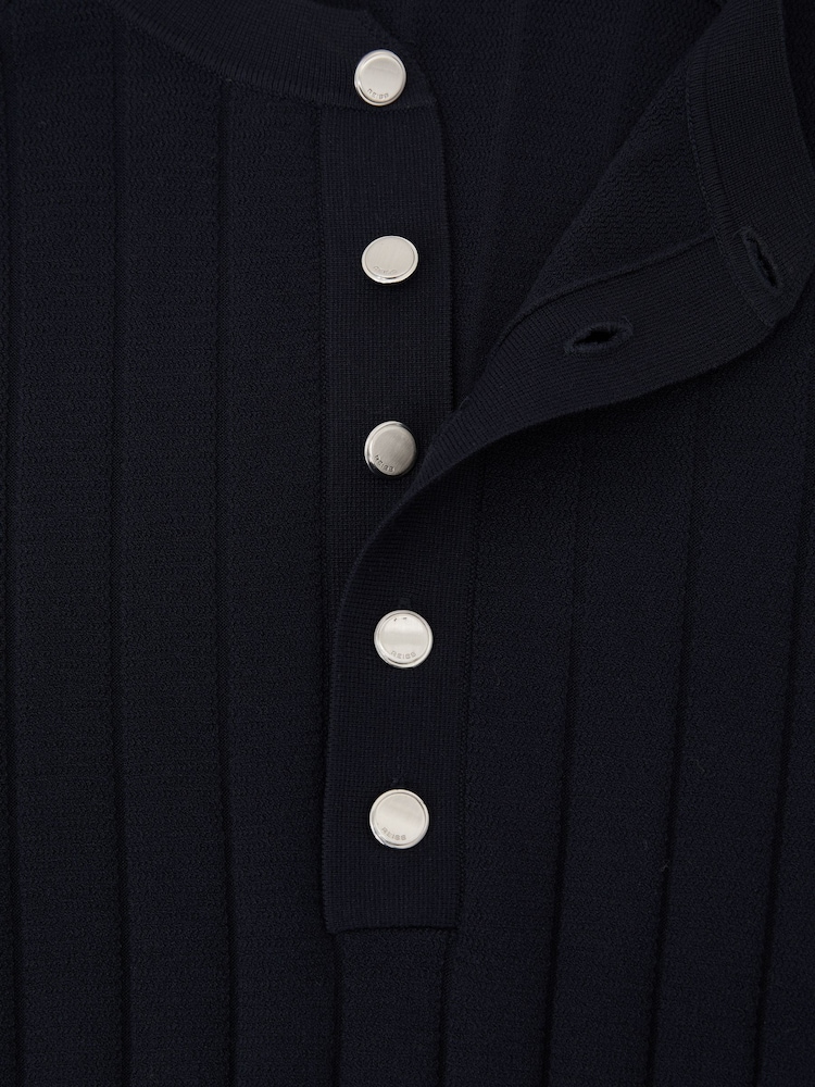 Πουλόβερ Henley με φαρδιά ριμπ πλέξη Reiss Andres - Εικόνα 6 από 6 Πουλόβερ Henley με φαρδιά ριμπ πλέξη Reiss Andres - Εικόνα 6 από 6