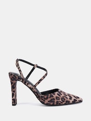 Novo Animal Wide Fit Indie Point Toe Strappy Court Shoes - Image 2 of 6