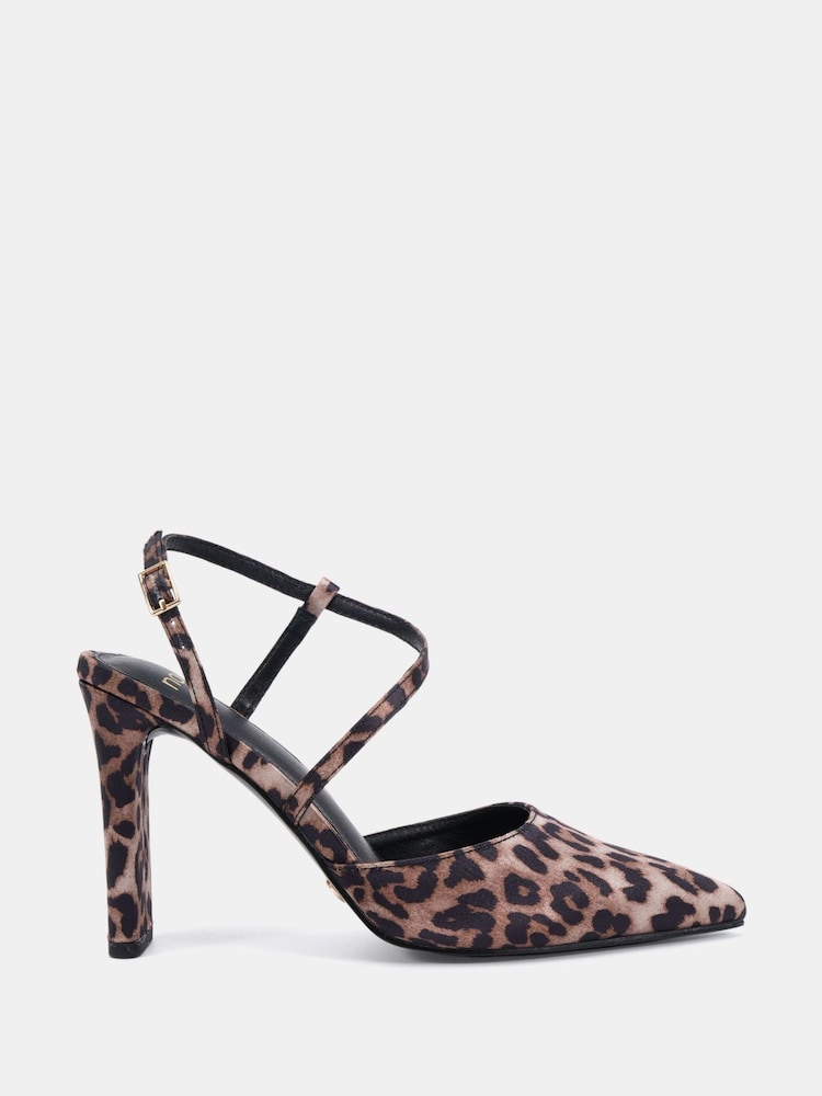 Novo Animal Wide Fit Indie Point Toe Strappy Court Shoes - Image 2 of 6