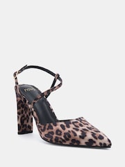 Novo Animal Wide Fit Indie Point Toe Strappy Court Shoes - Image 3 of 6