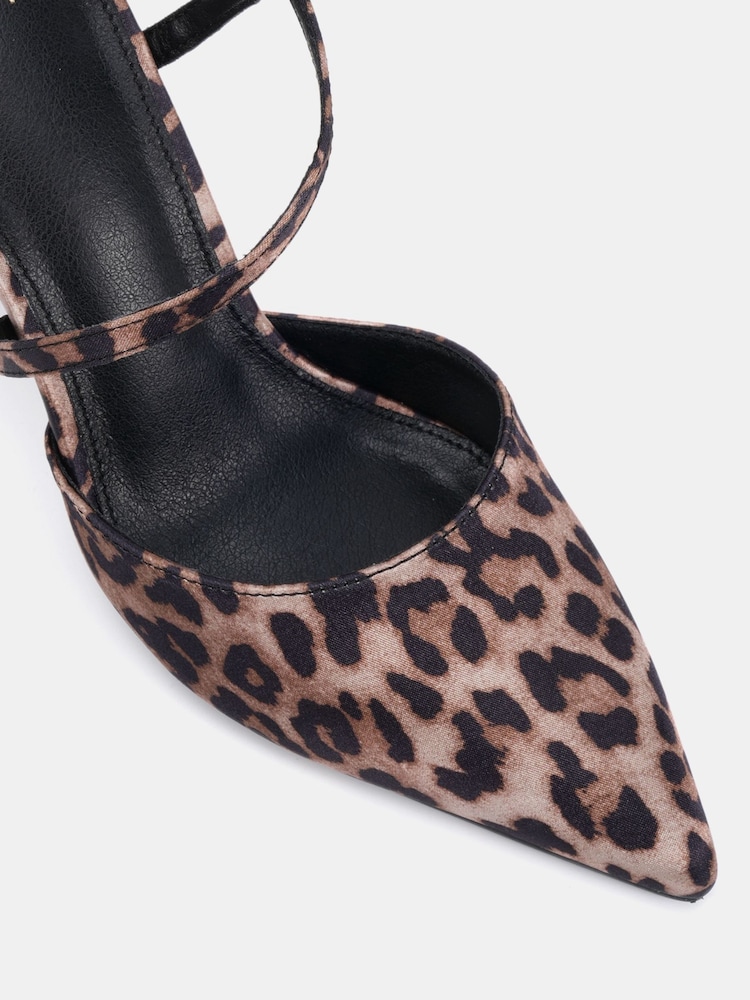 Novo Animal Wide Fit Indie Point Toe Strappy Court Shoes - Image 6 of 6