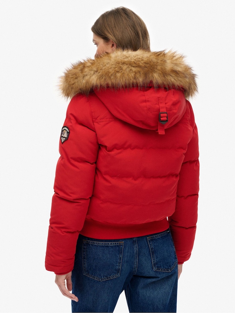 Superdry Red Everest Hooded Bomber Jacket - Image 2 of 7