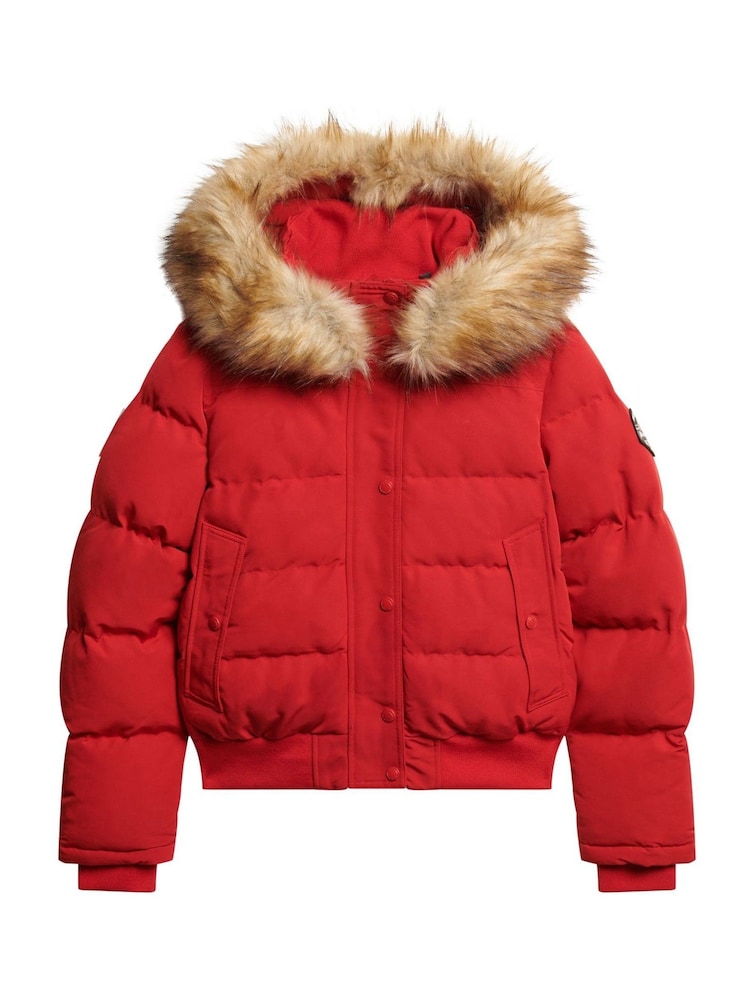 Superdry Red Everest Hooded Bomber Jacket - Image 7 of 7 Superdry Red Everest Hooded Bomber Jacket - Image 7 of 7