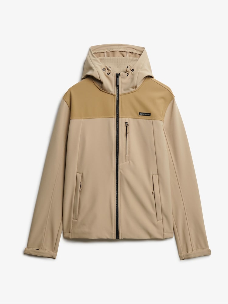 Superdry Nude Hooded Soft Shell Trekker Jacket - Image 7 of 7 Superdry Nude Hooded Soft Shell Trekker Jacket - Image 7 of 7