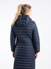 Weird Fish Blue Ravinia Lightweight Padded Long-Line Jacket - Image 3 of 8