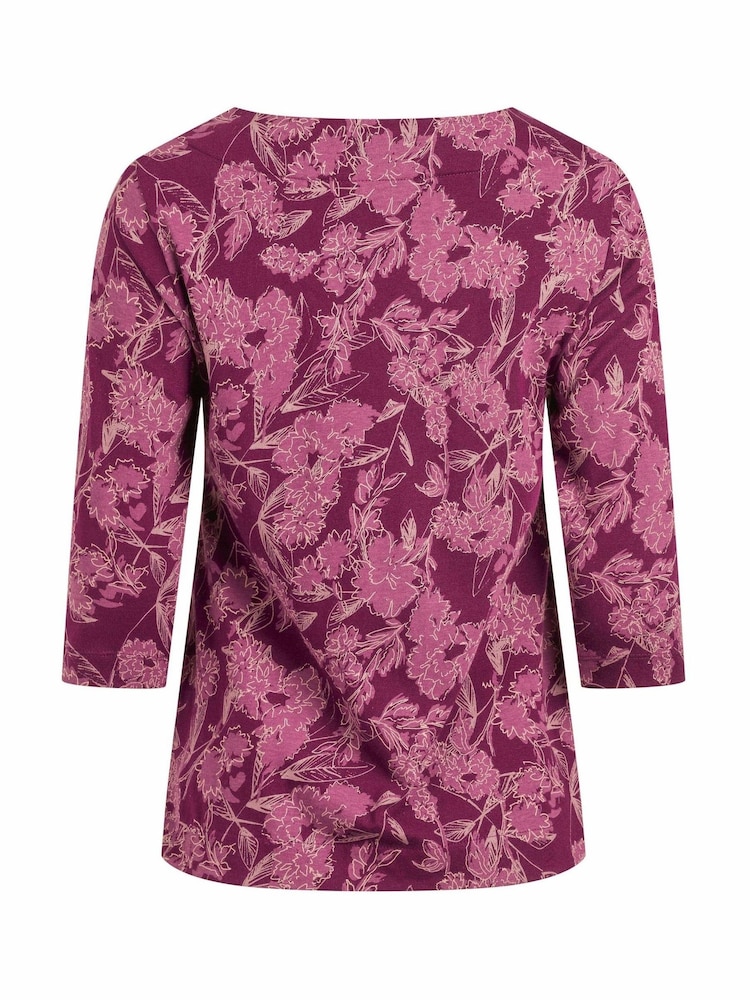 Weird Fish Red Pinto Printed Jersey T-Shirt - Image 6 of 6