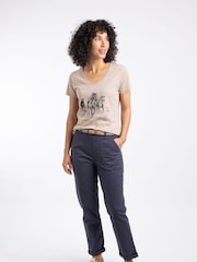 Weird Fish Blue Malorri Chino Trousers - Image 1 of 7