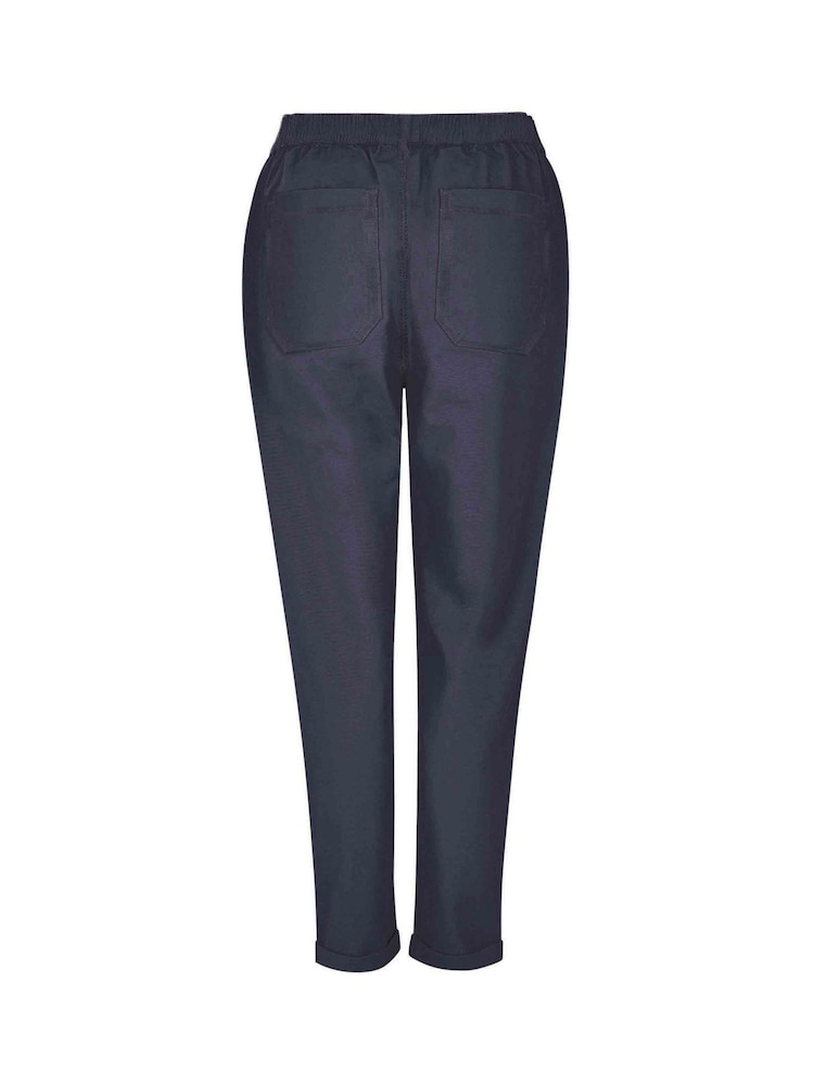 Weird Fish Blue Malorri Chino Trousers - Image 7 of 7 Weird Fish Blue Malorri Chino Trousers - Image 7 of 7