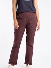 Weird Fish Red Malorri Chino Trousers - Image 2 of 7