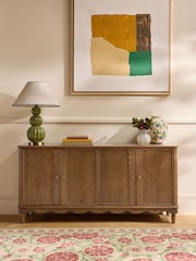 Nina Campbell Dark Oak Aubin Large Sideboard - Image 1 of 10