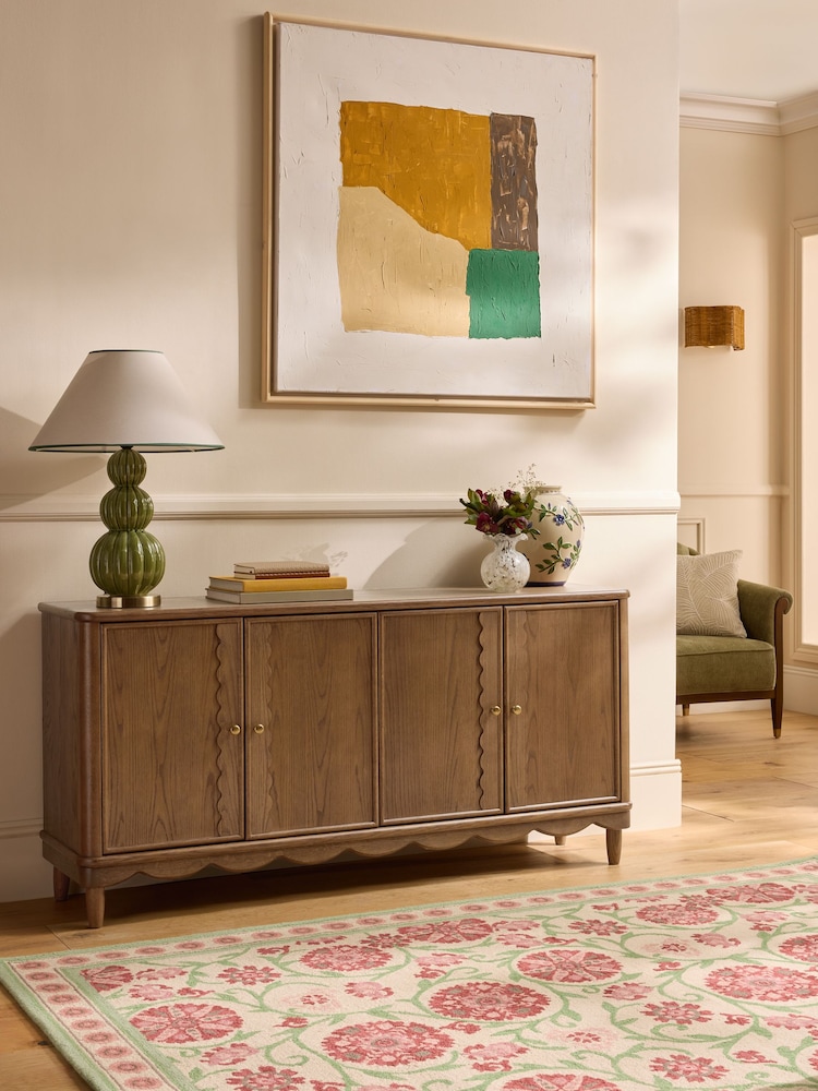 Nina Campbell Dark Oak Aubin Large Sideboard - Image 2 of 10 Nina Campbell Dark Oak Aubin Large Sideboard - Image 2 of 10