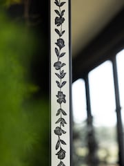 Rockett St George Ivory and Black Rose Noir Mirror - Image 5 of 7