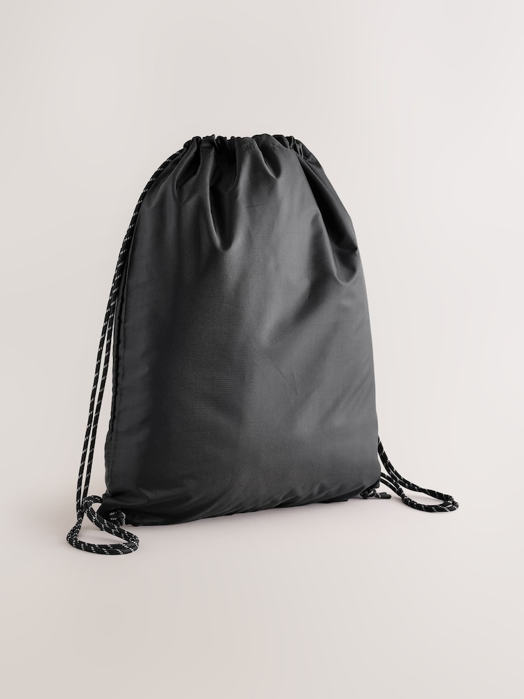 黑色 - Drawcord Bag - 圖片 1，共 4