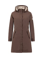 Weird Fish Brown Kenzie Waterproof Coat - Image 6 of 7