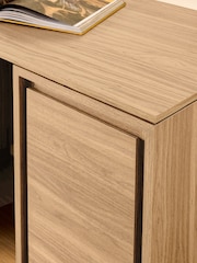 MADE.COM Oak Effect Kaci Storage Desk - Image 3 of 6