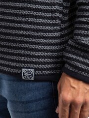 Weird Fish Shorling 1/4 Zip Striped Fleece - Imagem 6 de 8