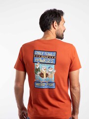 Weird Fish Orange Old Speckled Fin Back Print Artist T-Shirt - Image 1 of 6