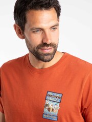 Weird Fish Orange Old Speckled Fin Back Print Artist T-Shirt - Image 2 of 6