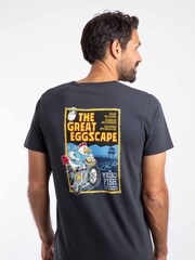 Weird Fish Blue The Great Eggscape Back Print Artist T-Shirt - Image 1 of 6