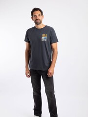 Weird Fish Blue The Great Eggscape Back Print Artist T-Shirt - Image 3 of 6