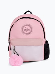 Hype. Unisex Pink Colourblock Mini Iconic Backpack - Image 1 of 6