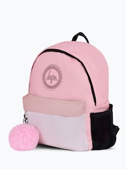 Hype. Unisex Pink Colourblock Mini Iconic Backpack - Image 4 of 6