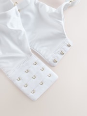 White Ultimate Support F-K Padded Strap Lace Non Pad Bra with Side Support - Image 7 of 9