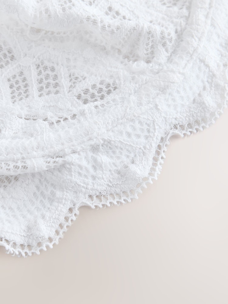 White Ultimate Support F-K Padded Strap Lace Non Pad Bra with Side Support - Image 9 of 9 White Ultimate Support F-K Padded Strap Lace Non Pad Bra with Side Support - Image 9 of 9