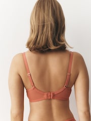 Rust/Ecru DD+ Stripe Microfibre Bra 2 Pack - Image 4 of 9