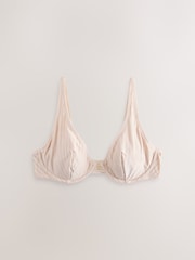 Rust/Ecru DD+ Stripe Microfibre Bra 2 Pack - Image 7 of 9