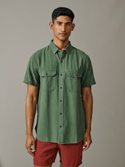 Aubin Gabriel Textured Utility Shirt - Image 1 of 4