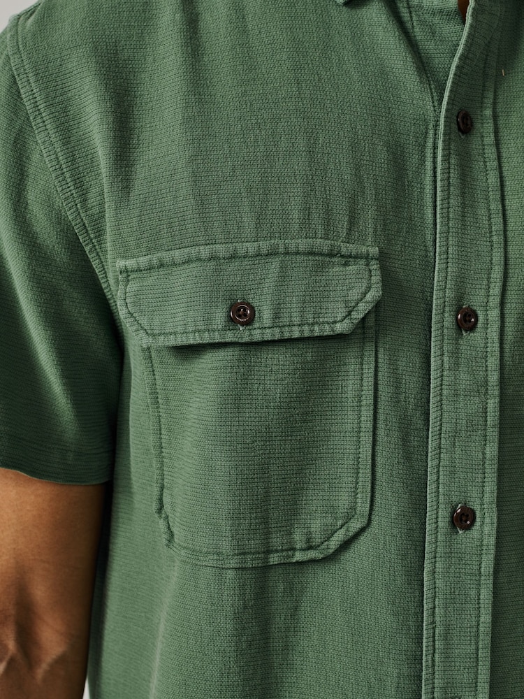 Aubin Gabriel Textured Utility Shirt - Image 4 of 4