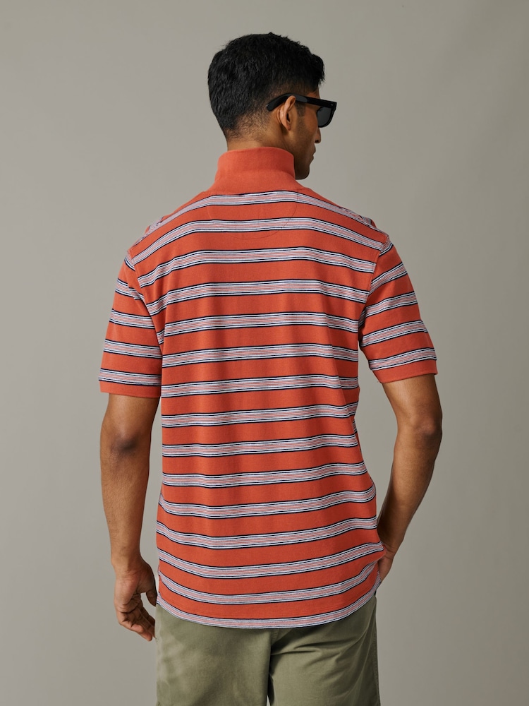 Aubin Blair Yarn Dyed Pique Polo Shirt - Image 2 of 6