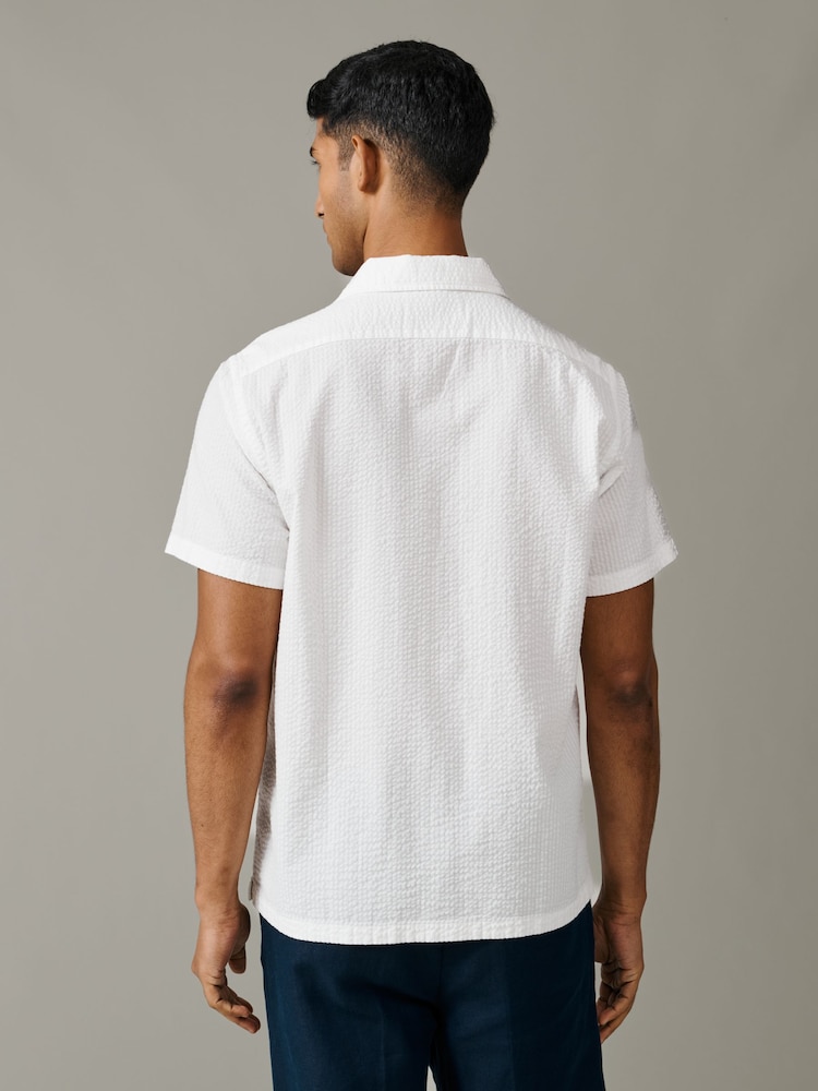 Aubin Brambling Seersucker Short Sleeved Shirt - Image 2 of 5
