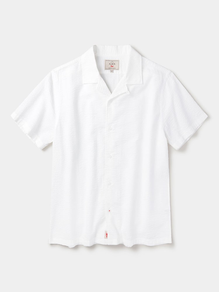 Aubin Brambling Seersucker Short Sleeved Shirt - Image 5 of 5