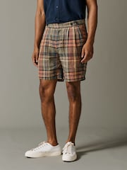 Aubin Lind Double Pleat Linen Shorts - Image 1 of 5