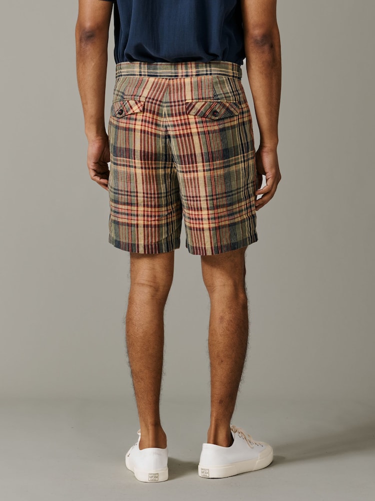 Aubin Lind Double Pleat Linen Shorts - Image 2 of 5