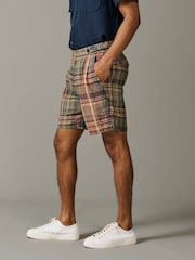Aubin Lind Double Pleat Linen Shorts - Image 3 of 5