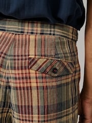 Aubin Lind Double Pleat Linen Shorts - Image 4 of 5